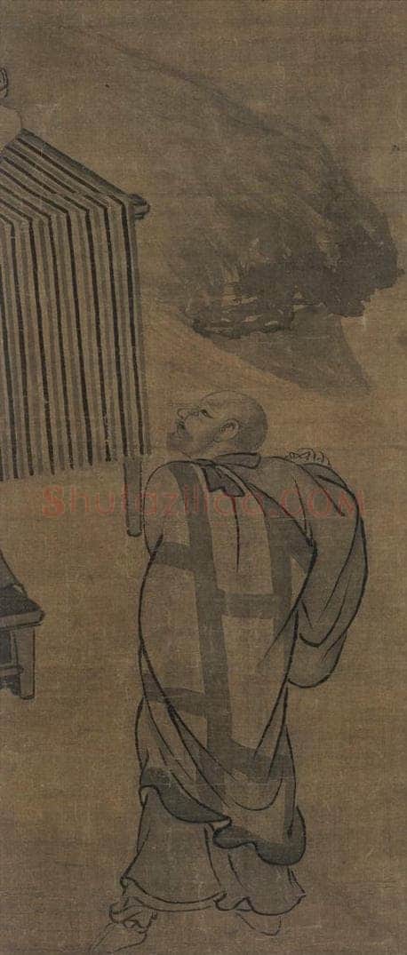 宋 佚名 《玄沙接物利生图》 书画作品