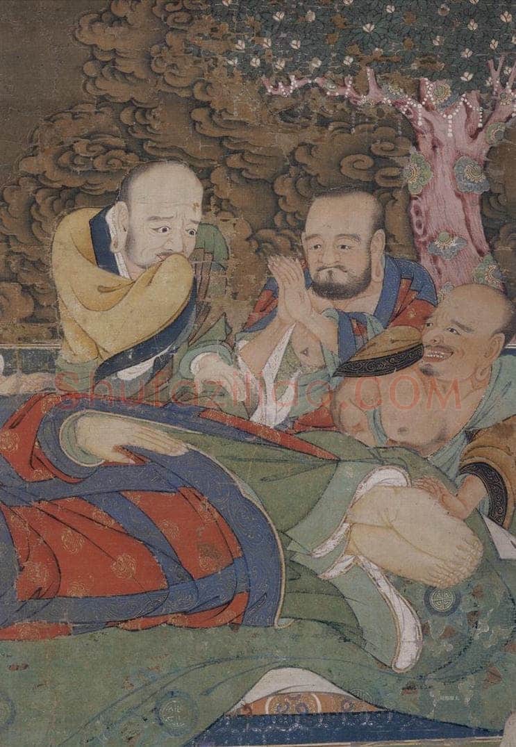 宋 陆信忠 《佛涅槃图》 书画作品