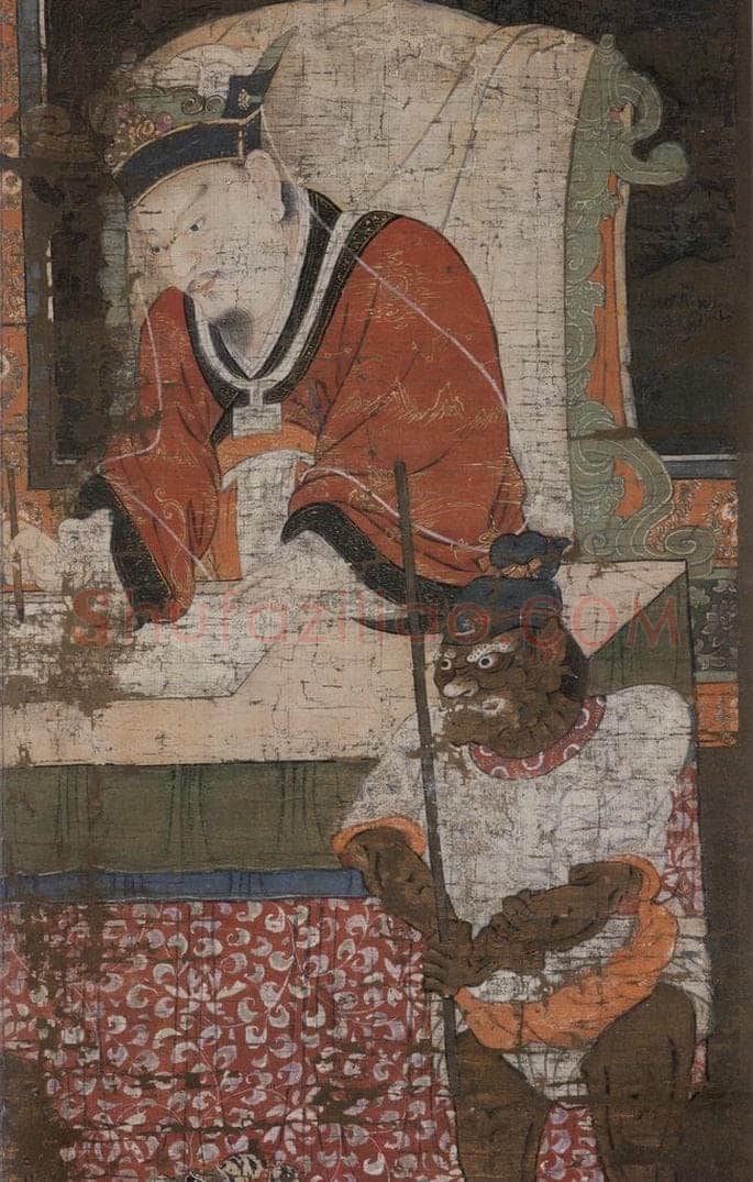 宋 陆信忠 《宋帝王》 书画作品