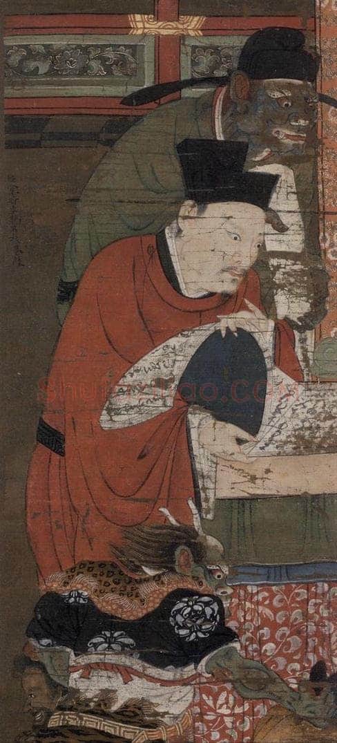 宋 陆信忠 《宋帝王》 书画作品