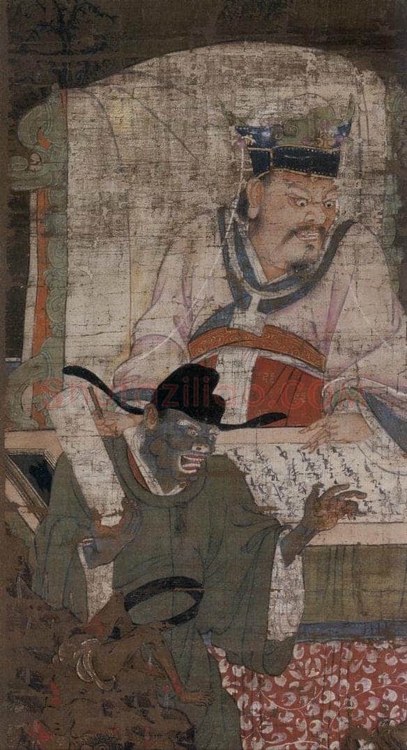 宋 陆信忠 《变成王》 书画作品