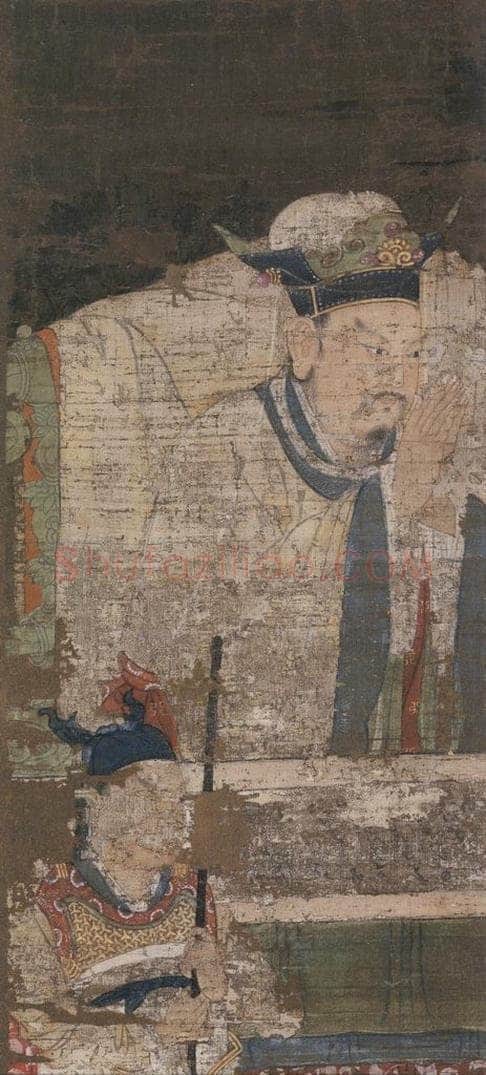 宋 陆信忠 《五道转轮王》 书画作品