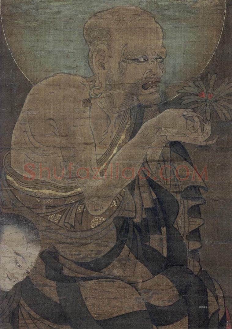 宋 金大受 《罗汉图》 书画作品