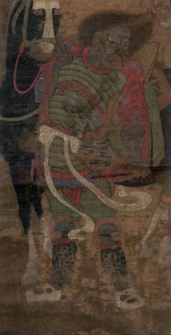 宋 佚名 《冥使王》 书画作品
