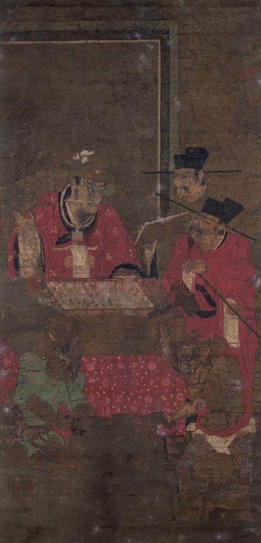 宋 佚名 《平等王》 书画作品