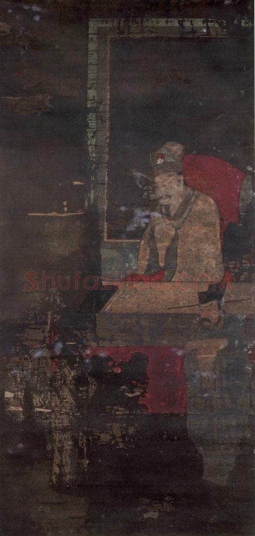 宋 佚名 《五道转轮王》 书画作品