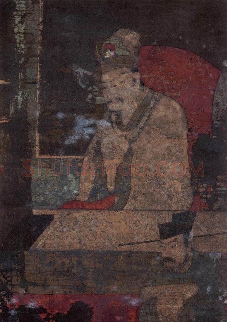 宋 佚名 《五道转轮王》 书画作品