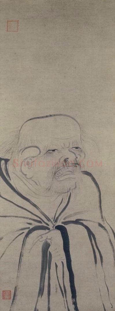 宋 牧溪 《老子图》 书画作品