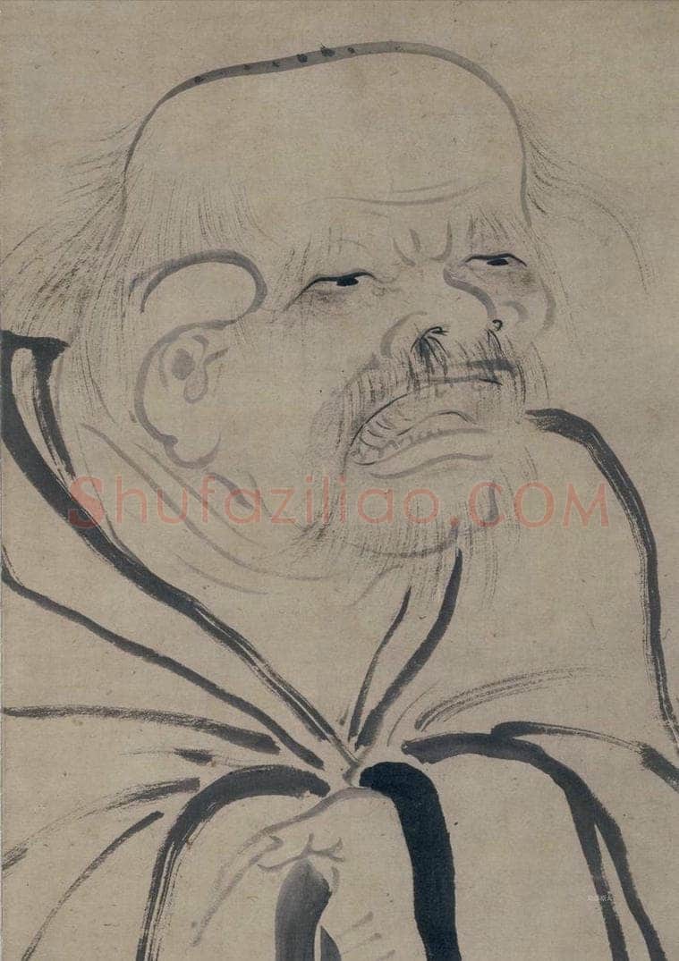 宋 牧溪 《老子图》 书画作品