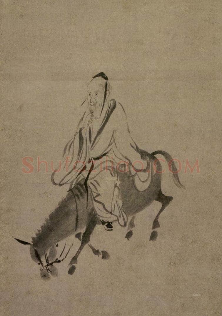 宋 牧溪 《杜子美图》 书画作品