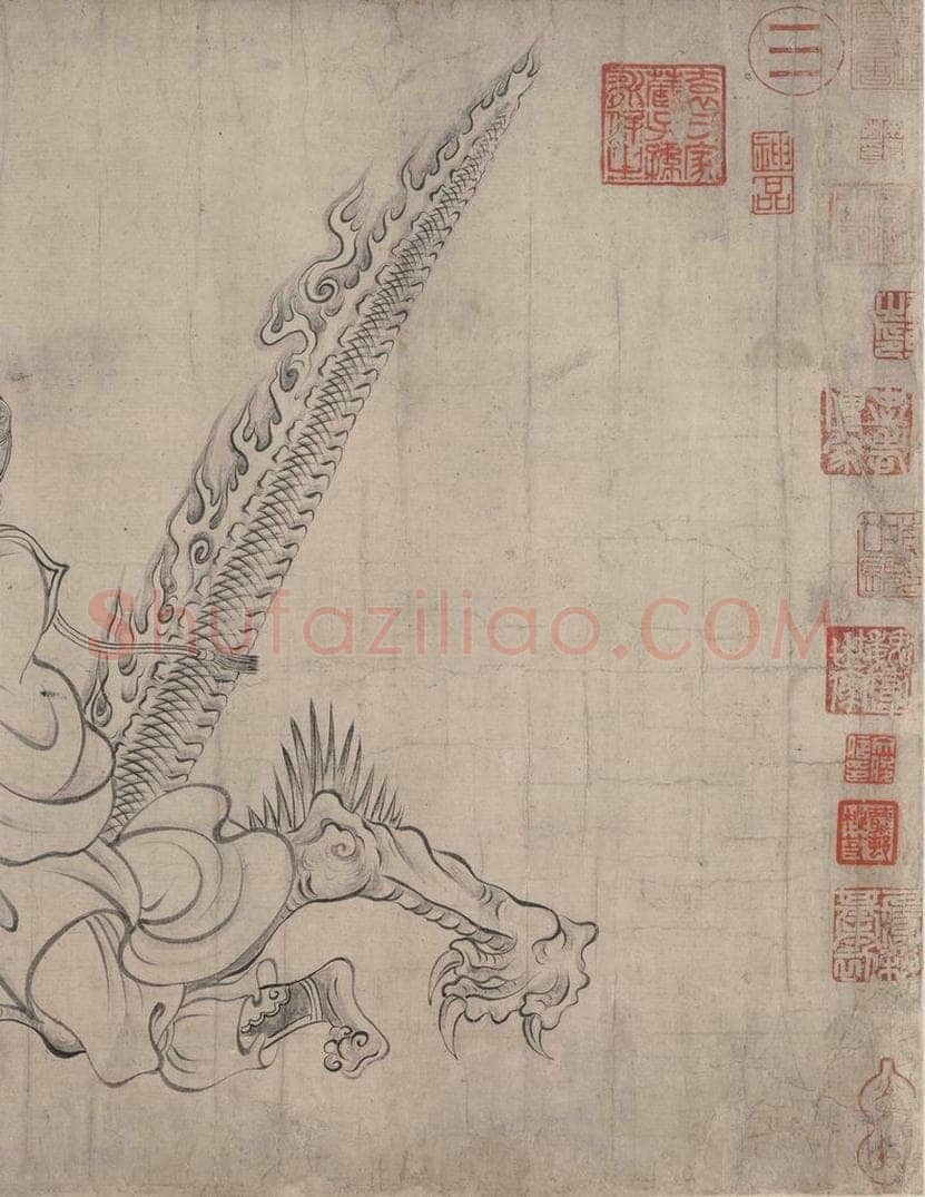宋 佚名 《送子天王图》 书画作品