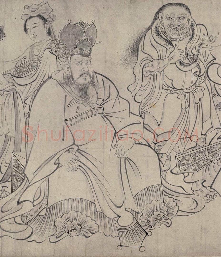 宋 佚名 《送子天王图》 书画作品