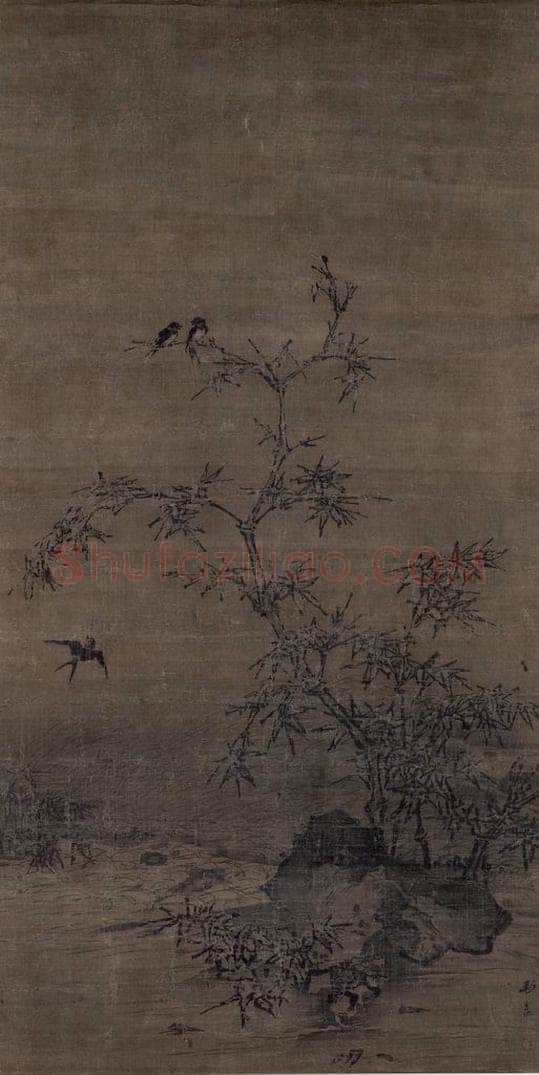 宋 马远 《竹燕图》 书画作品