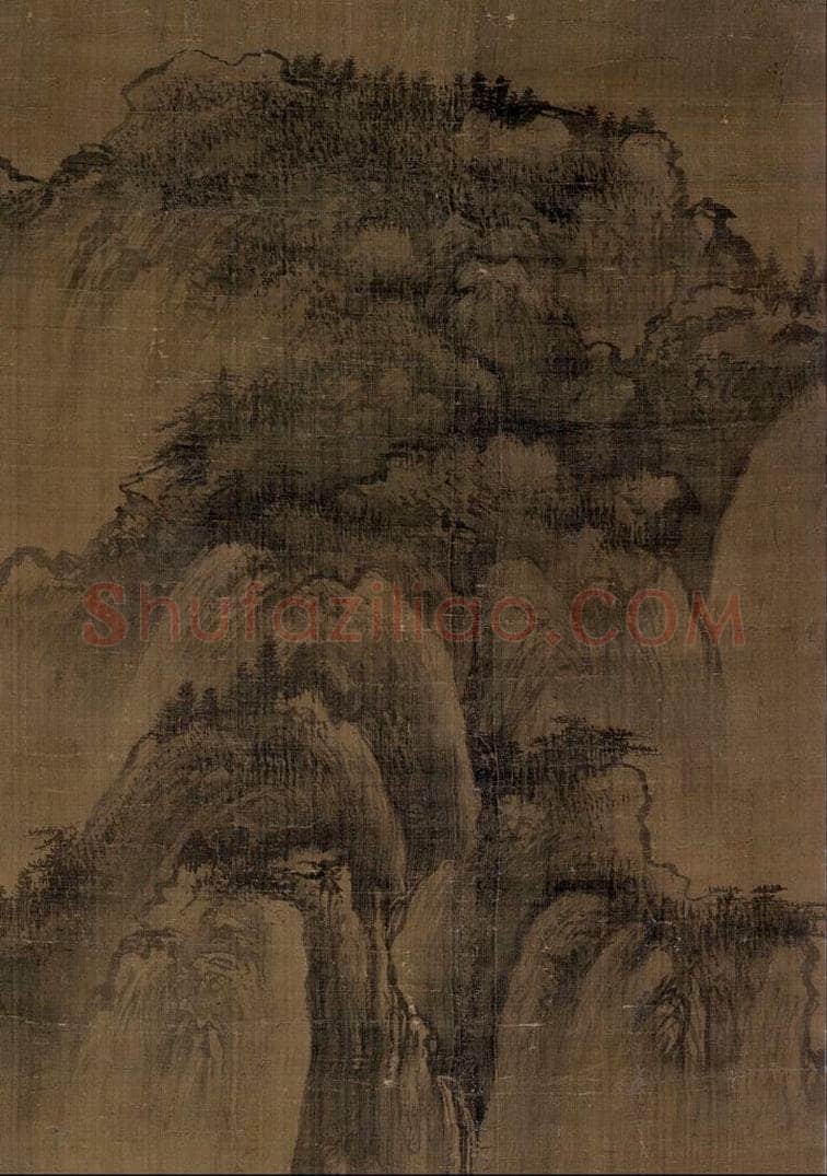 宋 郭忠恕(传) 《明皇避暑宫图》 书画作品