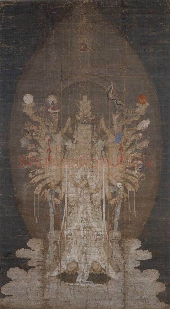 宋 佚名 《千手观音图》 书画作品