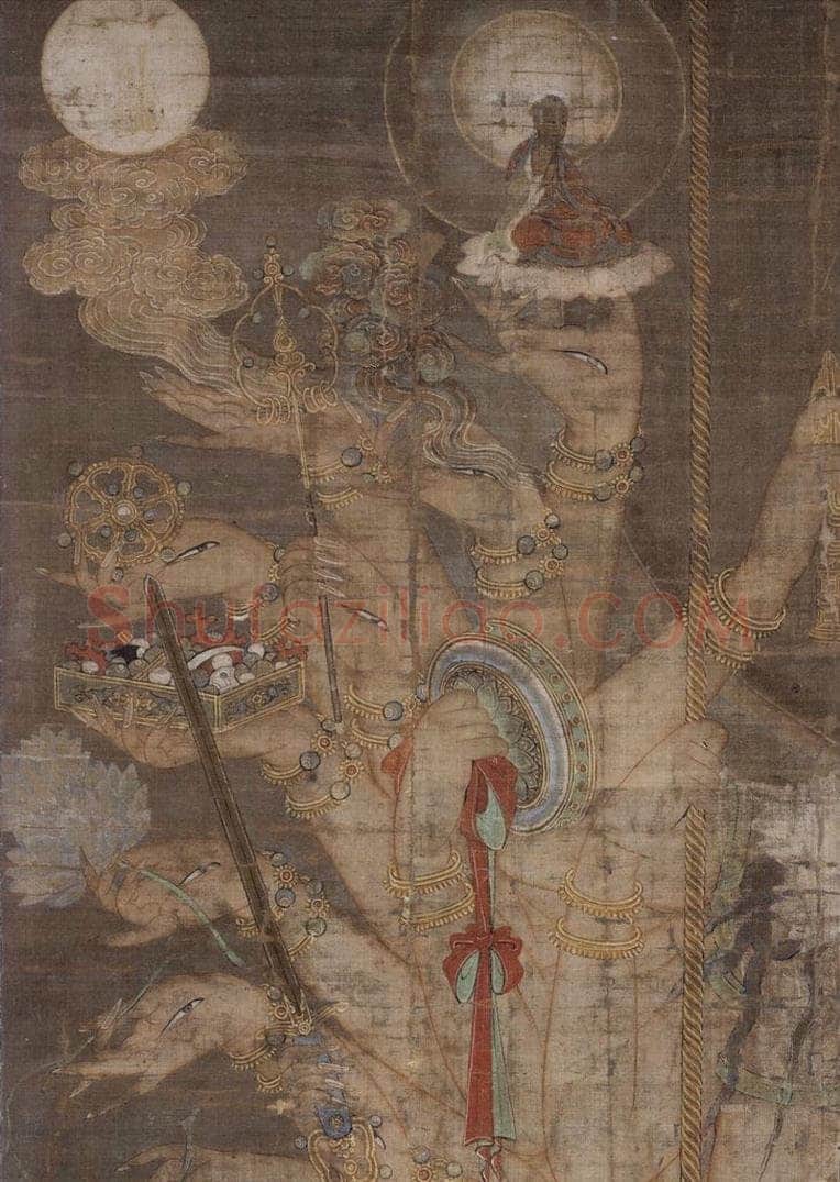 宋 佚名 《千手观音图》 书画作品