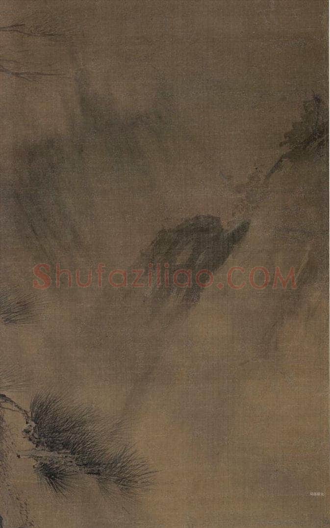 宋 胡直夫（传） 《夏景山水图》 书画作品