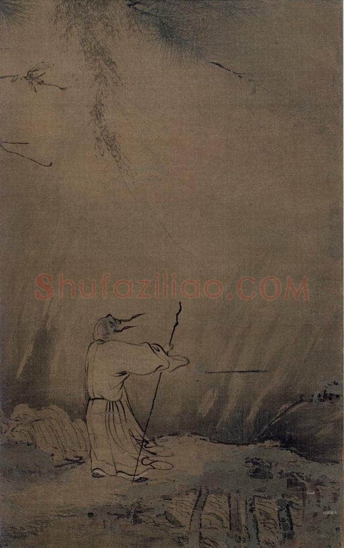 宋 胡直夫（传） 《夏景山水图》 书画作品