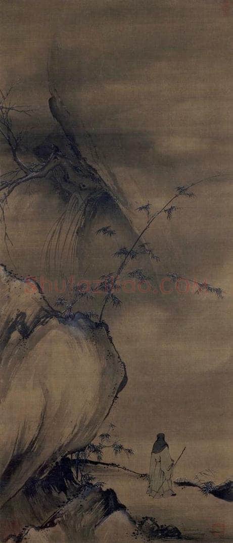 宋 赵佶（传） 《冬景山水图》 书画作品