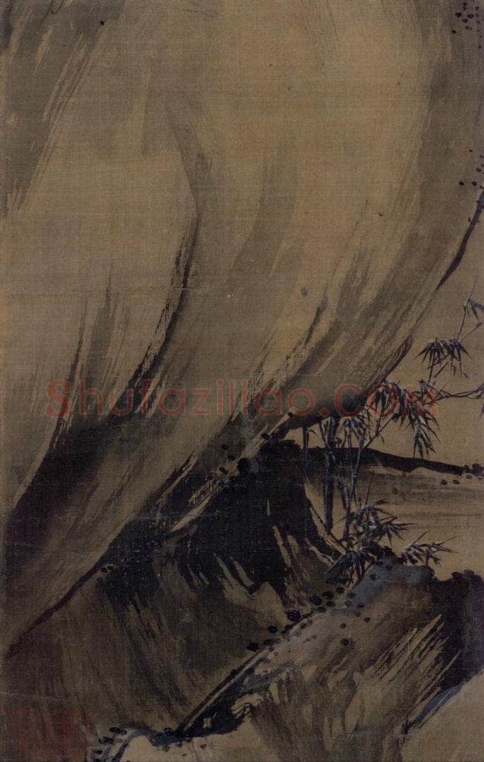 宋 赵佶（传） 《冬景山水图》 书画作品