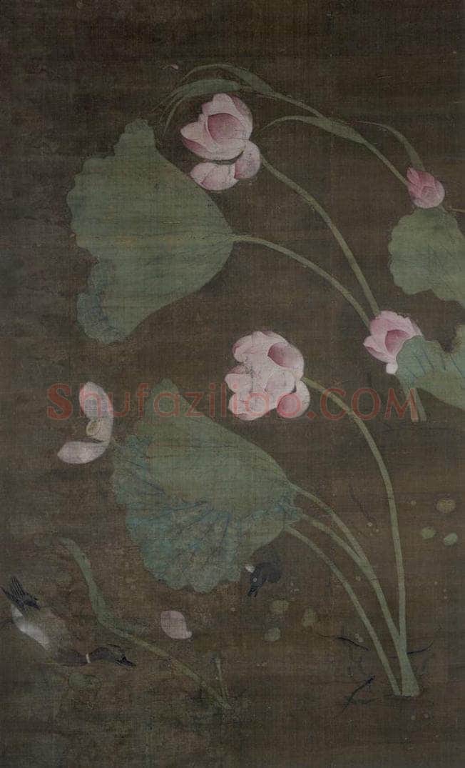宋 於子明 《莲池水禽图》（一） 书画作品