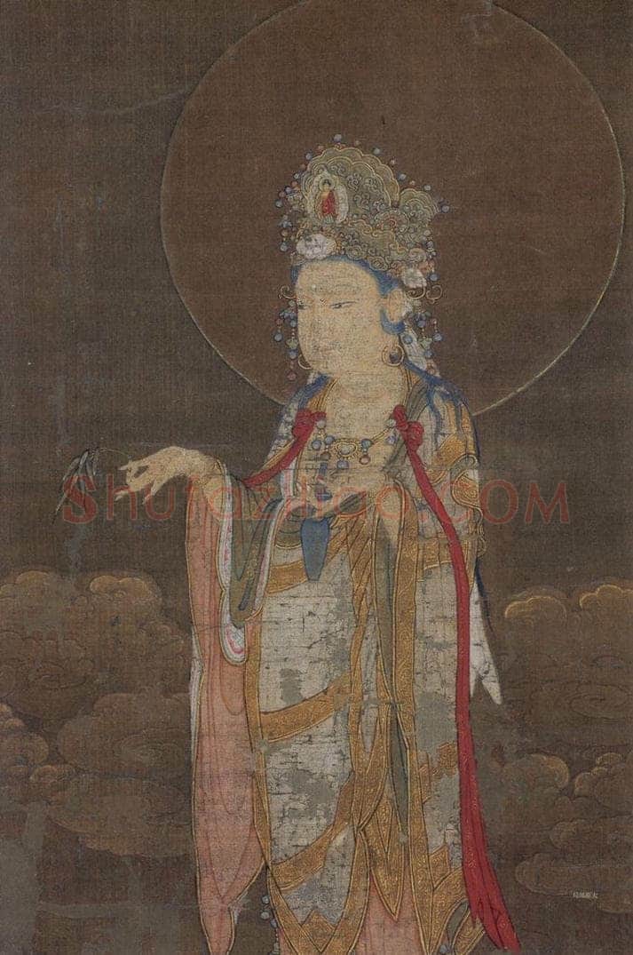 宋 佚名 《阿弥陀净土图》 书画作品