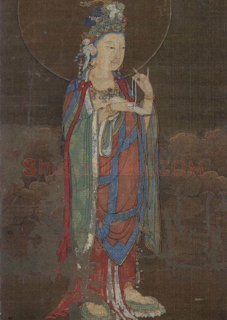 宋 佚名 《阿弥陀净土图》 书画作品