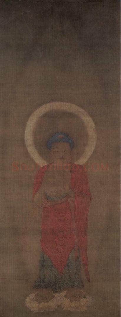 宋 普悦 《阿弥陀三尊图》（三幅） 书画作品