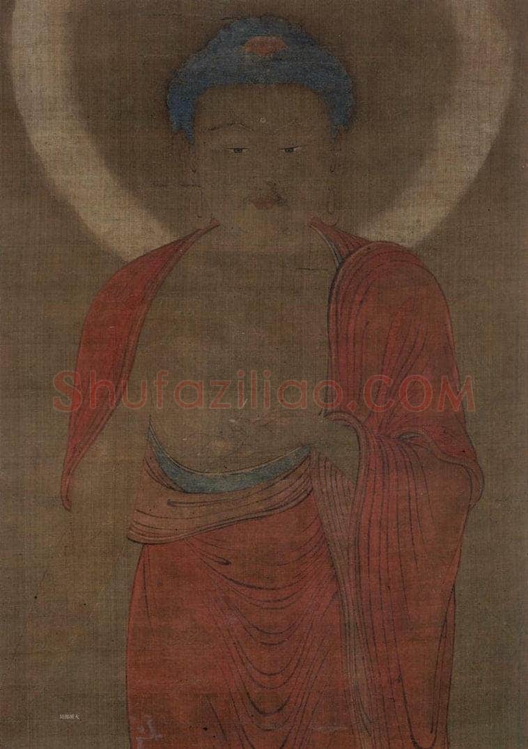 宋 普悦 《阿弥陀三尊图》（三幅） 书画作品