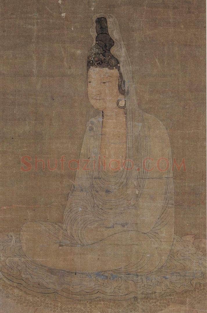 宋 佚名 《白衣观音图》 书画作品