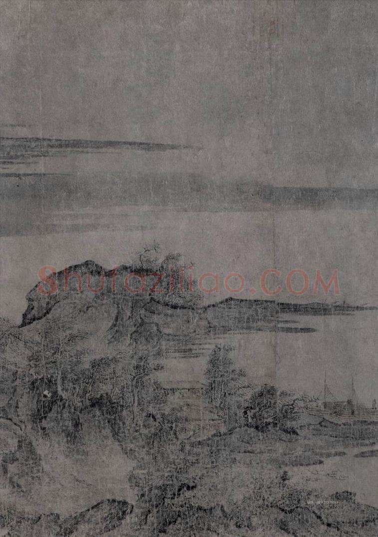 宋 燕文贵 《江山楼观图》 书画作品