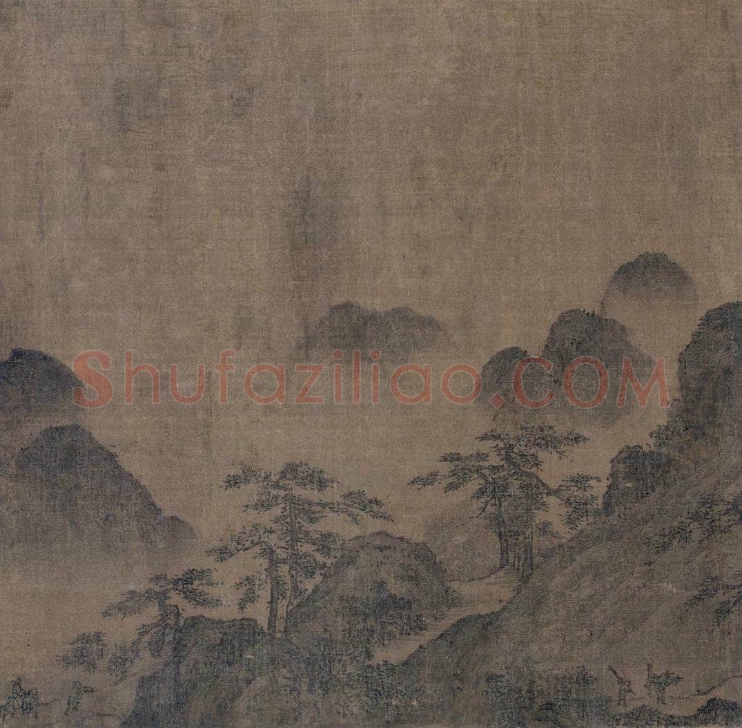 宋 胡舜臣 《送郝玄明使秦书画图》 书画作品