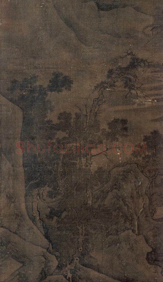 宋 佚名 《秋江渔艇图》 书画作品