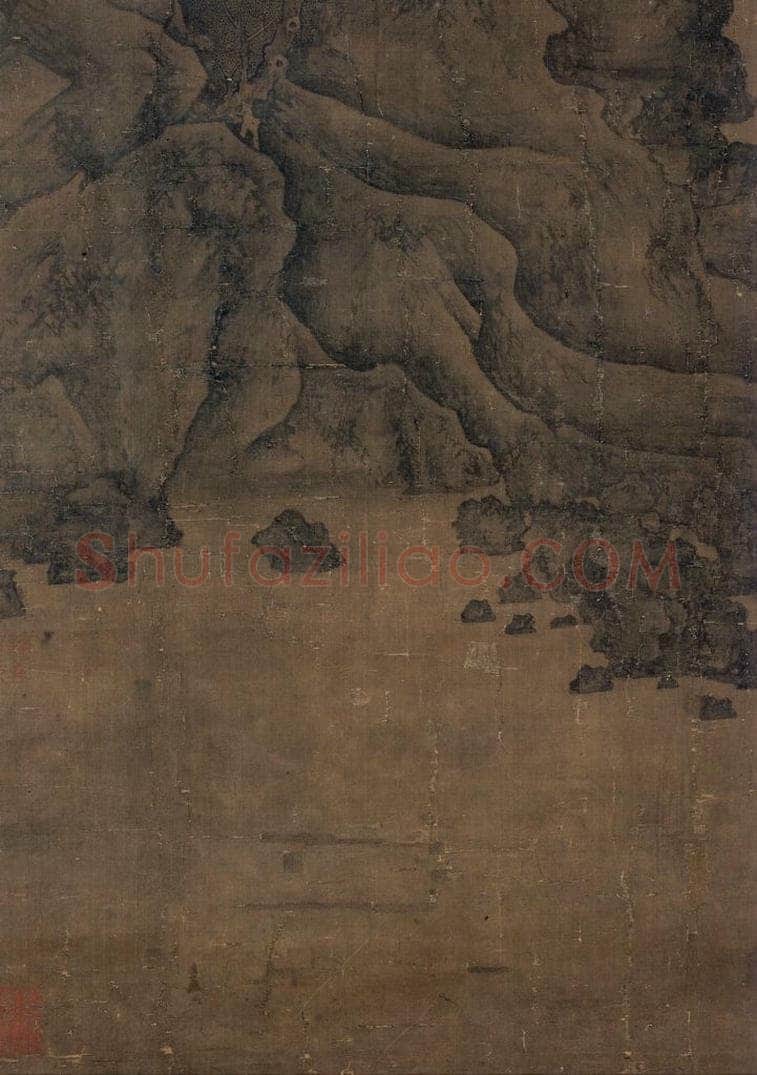宋 佚名 《秋江渔艇图》 书画作品