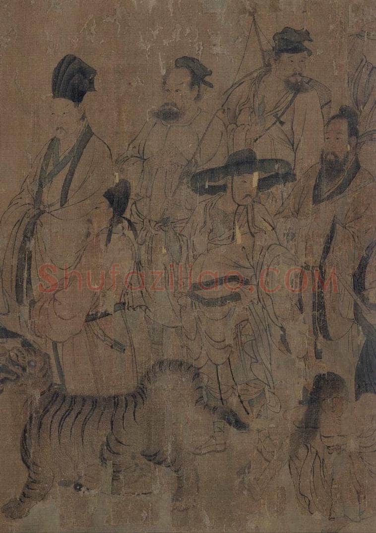 宋 佚名 《護法天王图》 书画作品