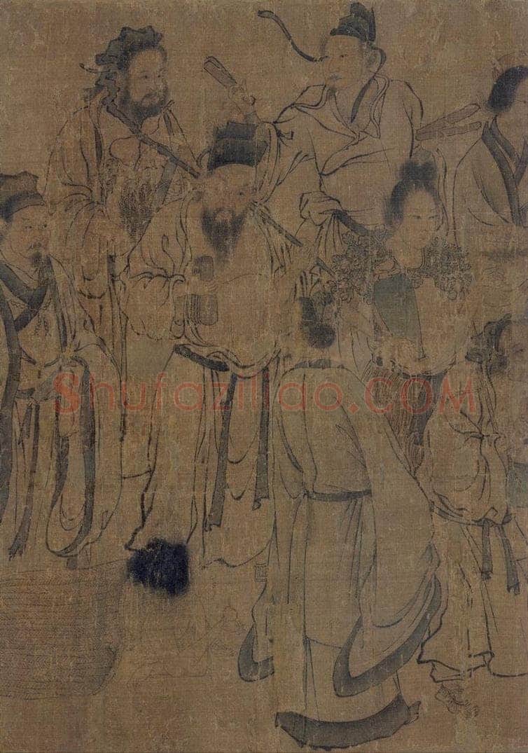 宋 佚名 《護法天王图》 书画作品