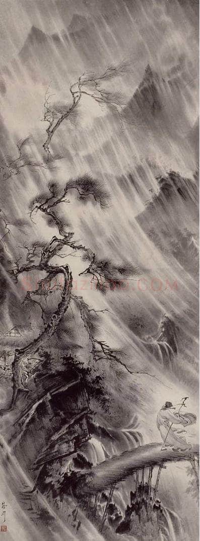 1948年 蔡鹤洲 《山水人物》 书画作品