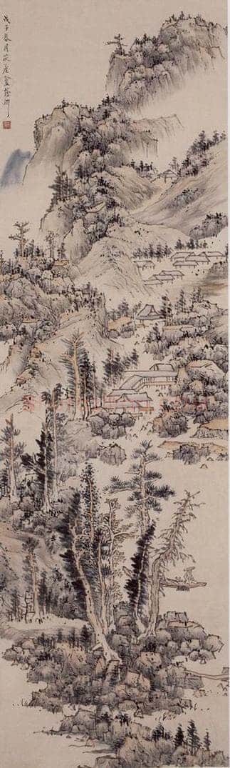 1948年 蔡鹤洲 《古意如梦》 书画作品