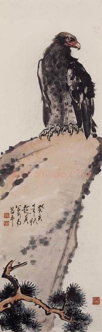 1983年 彭友善 《鹰》 书画作品