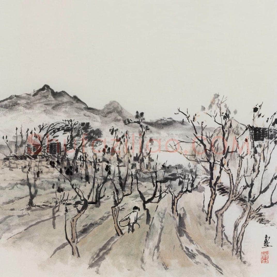1960年 童中焘 《太湖写生》 书画作品