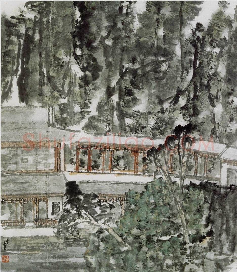 1996年 童中焘 《沉醉春风》 书画作品