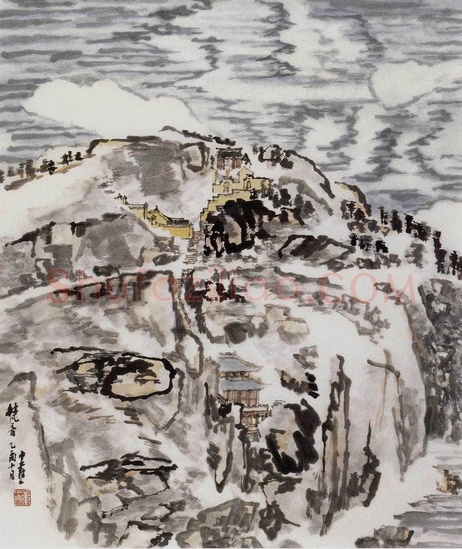 2005年 童中焘 《梵音》 书画作品