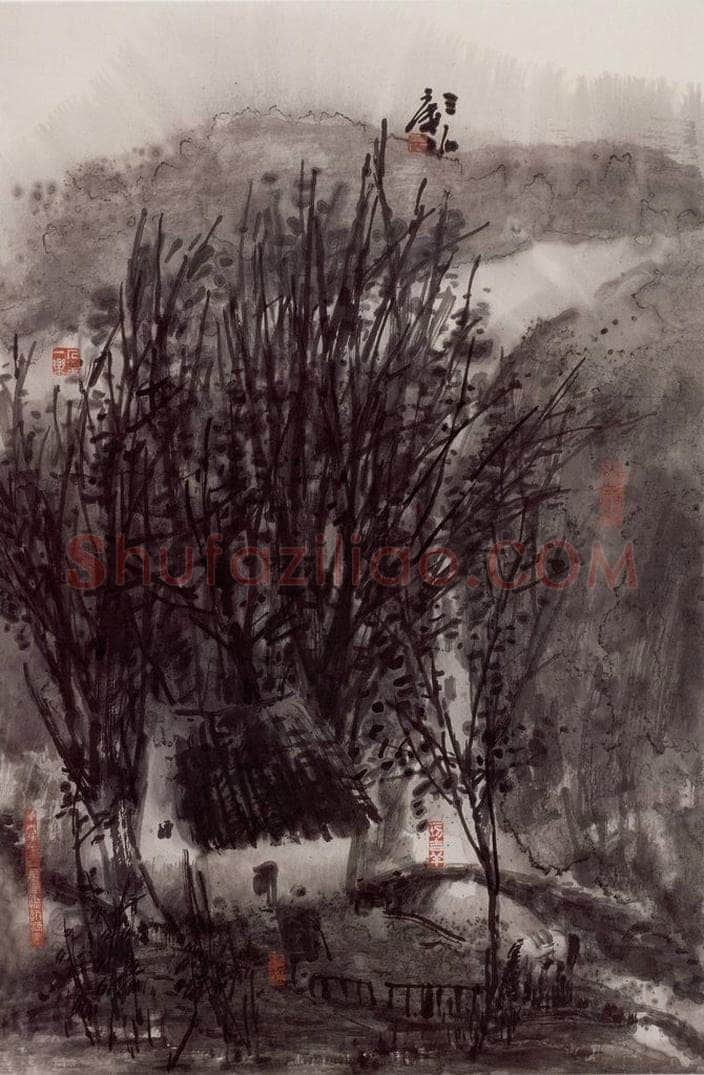 2004年 曾宓 《老门老户》 书画作品