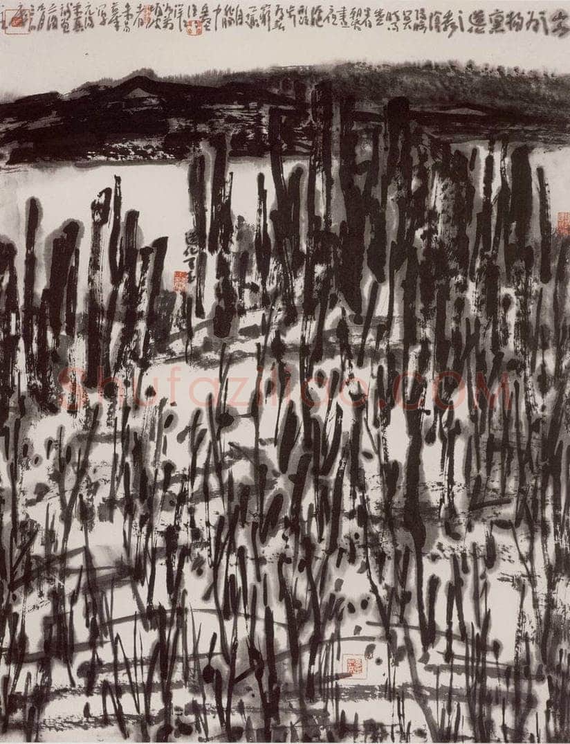 2005年 曾宓 《抽象山水》 书画作品