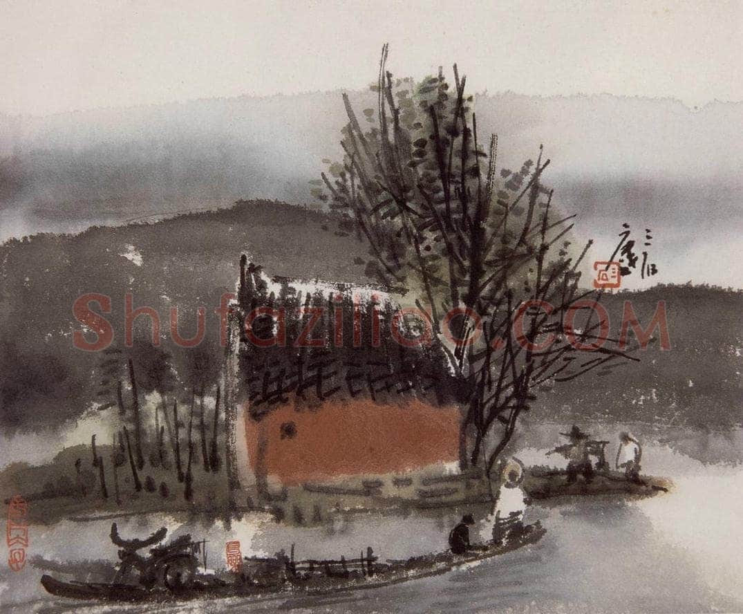1999年 曾宓 《山水册页》 书画作品