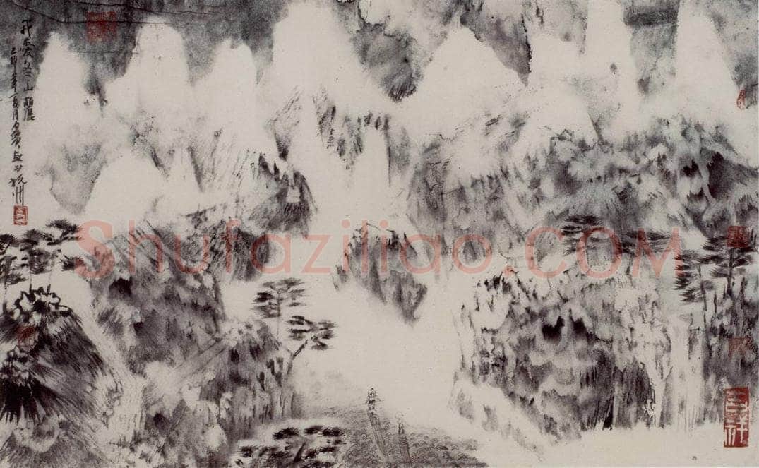 1999年 卓鹤君 《我爱冬山丽》 书画作品