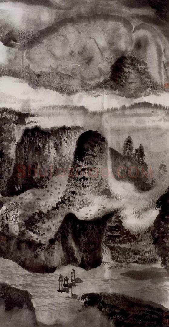 1982年 卓鹤君 《醉雨》 书画作品
