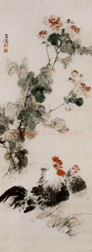 60年代 王雪涛 《四季花鸟屏》 书画作品