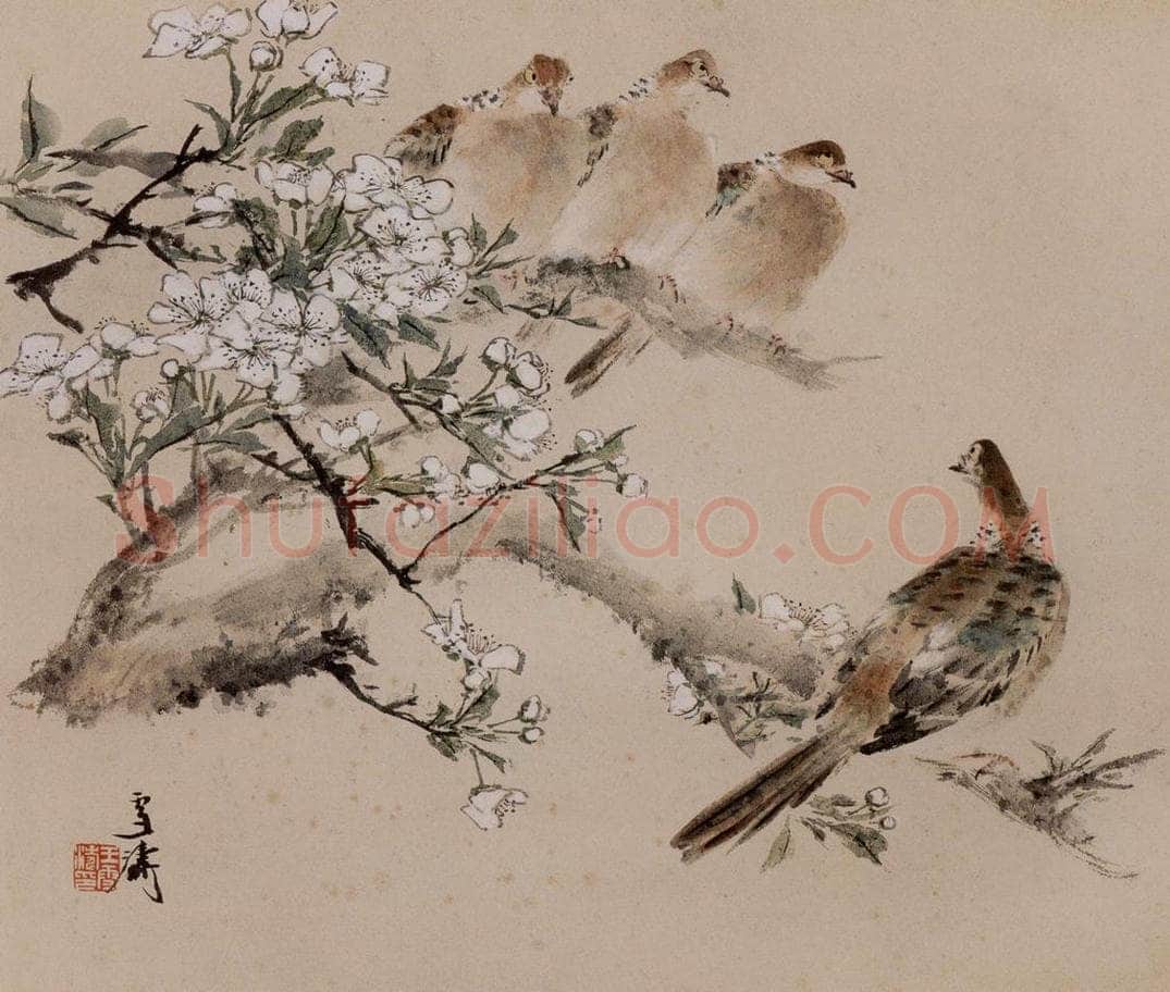 1964年 王雪涛 《花鸟册页十开》 书画作品