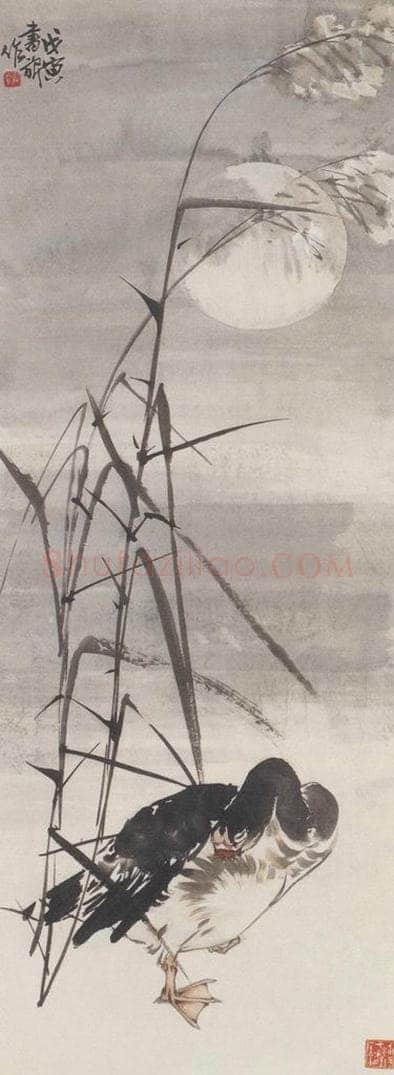 1938年 张书旗 《芦雁图》 书画作品